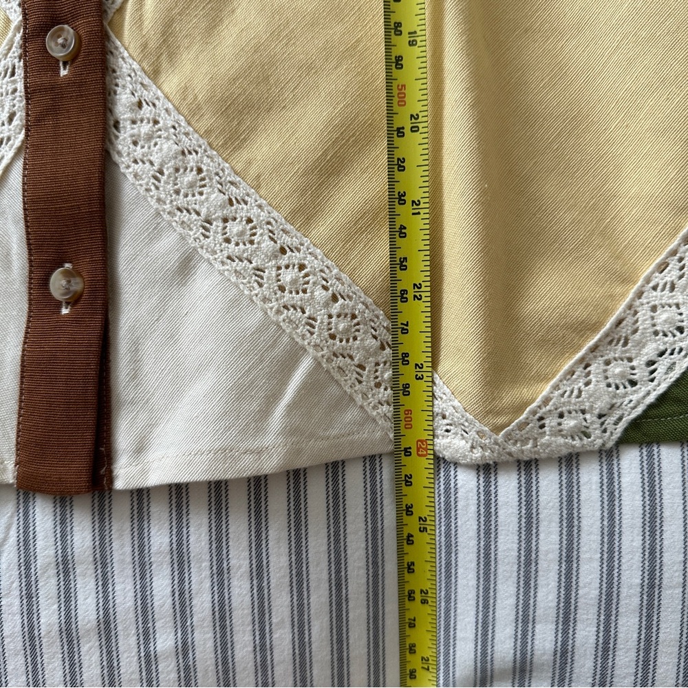 NWT Sezane Claudio multicolor pastel shirt 34 XS - Picture 8 of 8